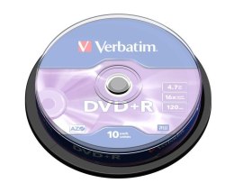 DVD+R Verbatim 16x 4.7GB (Cake 10) MATT SILVER