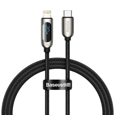 Kabel przewód USB-C / Typ-C - Lightning / iPhone 100cm Baseus Display CATLSK-01 z obsługą szybkiego ładowania 20W PD