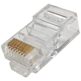 Wtyk RJ45 UTP kat. 5e, drut, Netrack, przelotowy (100 szt)