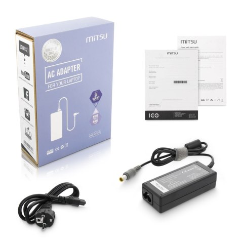 Zasilacz Mitsu 20v 3.25a (8.0x5.5 pin) 65W do Lenovo Zasilacz Mitsu 20v 3.25a (8.0x5.5 pin) 65W do Lenovo