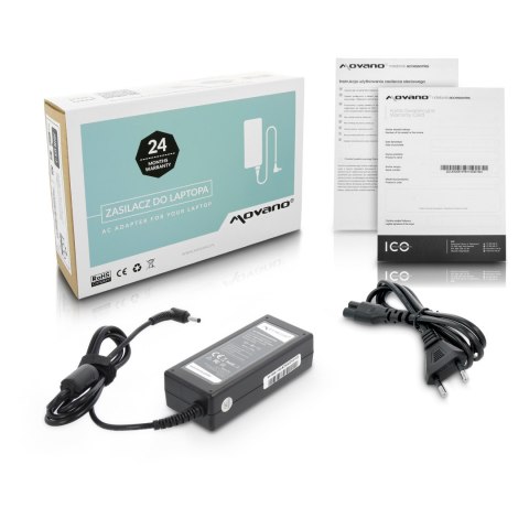 Zasilacz Movano 20v 3.25a (4.0x1.7) 65W do Lenovo Zasilacz Movano 20v 3.25a (4.0x1.7) 65W do Lenovo