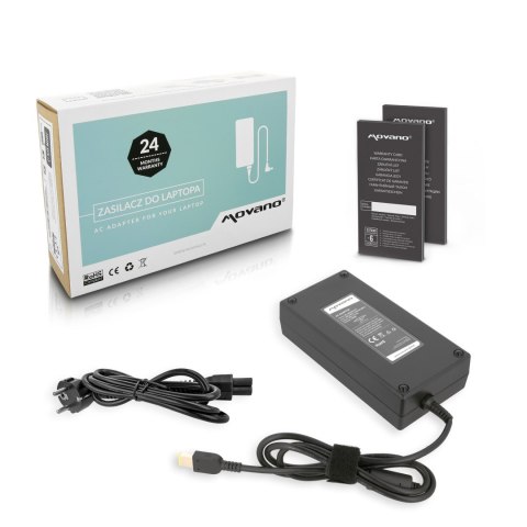 Zasilacz Movano 20v 11.5a (prostokątny 11.0x4.5 pin - Yoga) 230W do Lenovo Zasilacz Movano 20v 11.5a (prostokątny 11.0x4.5 pin - Yoga) 230W do Lenovo
