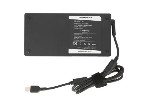 Zasilacz Movano 20v 15a (prostokątny 11.0x4.5 pin - Yoga) 300W do Lenovo Zasilacz Movano 20v 15a (prostokątny 11.0x4.5 pin - Yoga) 300W do Lenovo