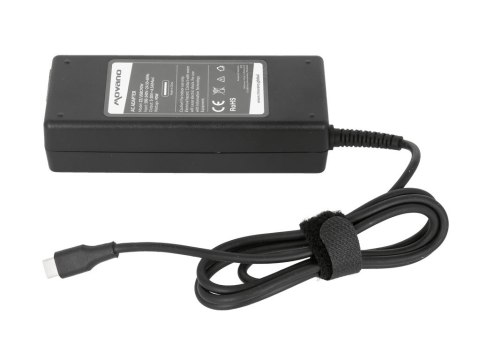 Zasilacz Movano 90W USB type C USB-C (black) Zasilacz Movano 90W USB type C USB-C (black)