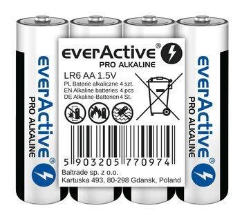 Baterie alkaliczne AA/LR6 everActive Pro Alkaline 4 sztuki