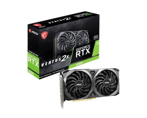 Karta VGA MSI GeForce RTX 3060 VENTUS 2X 12G OC 12GB GDDR6 192bit HDMI+3xDP PCIe4.0 Karta VGA MSI GeForce RTX 3060 VENTUS 2X 12G OC 12GB GDDR6 192bit HDMI+3xDP PCIe4.0