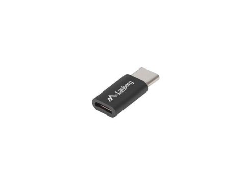 Adapter Lanberg USB type-C(M) - micro USB-B(F) czarny