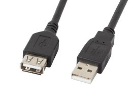 Przedłużacz USB 2.0 Lanberg AM-AF 0,7m czarny