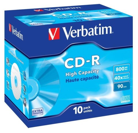 CD-R Verbatim 40x 800MB (Jewel Case 10) EXTRA PROTECTION CD-R Verbatim 40x 800MB (Jewel Case 10) EXTRA PROTECTION