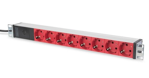 Listwa zasilająca DIGITUS PDU 19" RACK 8xSchuko kabel 2m 1xC14 16A wł./wył. zabezpieczenie aluminiowa Listwa zasilająca DIGITUS PDU 19" RACK 8xSchuko kabel 2m 1xC14 16A wł./wył. zabezpieczenie aluminiowa