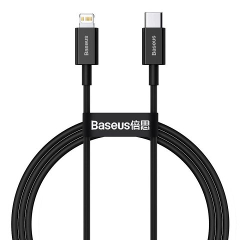 Kabel przewód USB-C / Typ-C - Lightning / iPhone 100cm Baseus CATLYS-A01 z obsługą szybkiego ładowania 20W PD